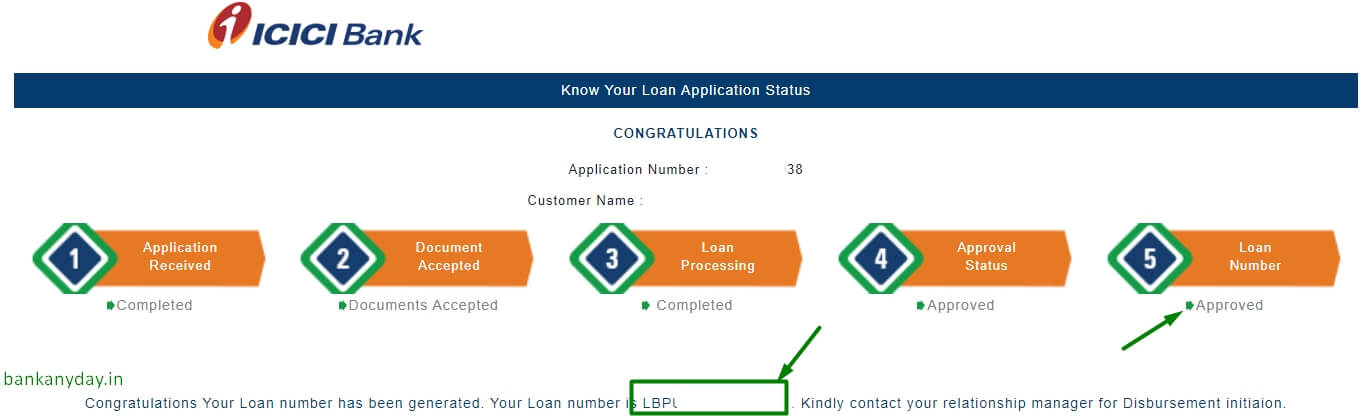 check icici home loan status (1)