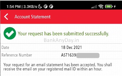 account statement by email in kotak 811 app