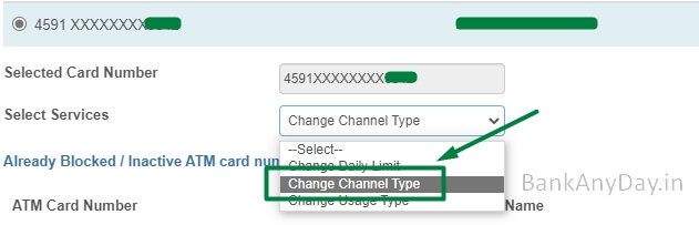 click on change channel type