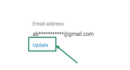 click on update email in kotak netbanking