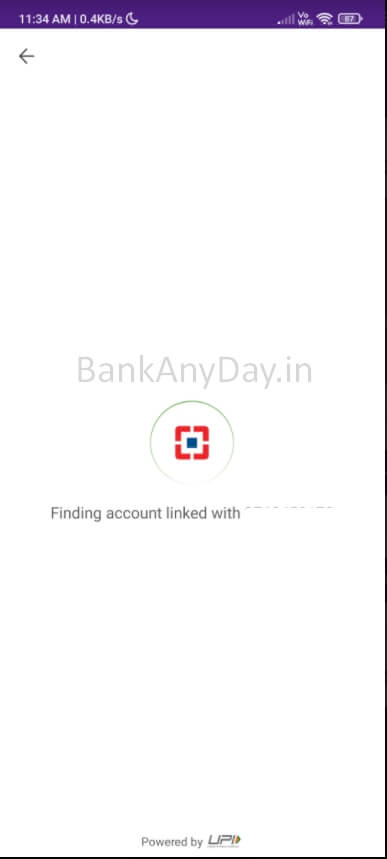 linking bank account in phonepe