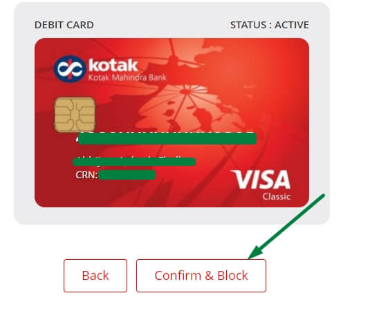 block kotak atm card from website