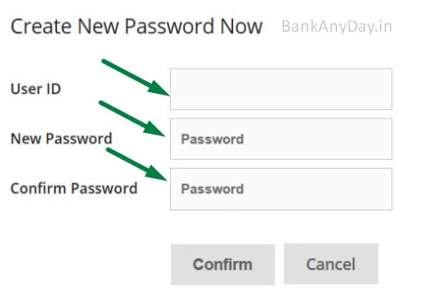 create sbi card login password