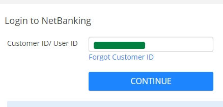 hdfc login using customer id
