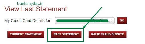 click on past statement button in icici netbanking